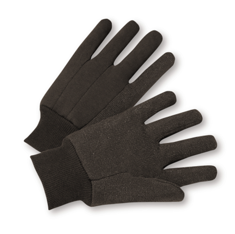 Brown Jersey Gloves